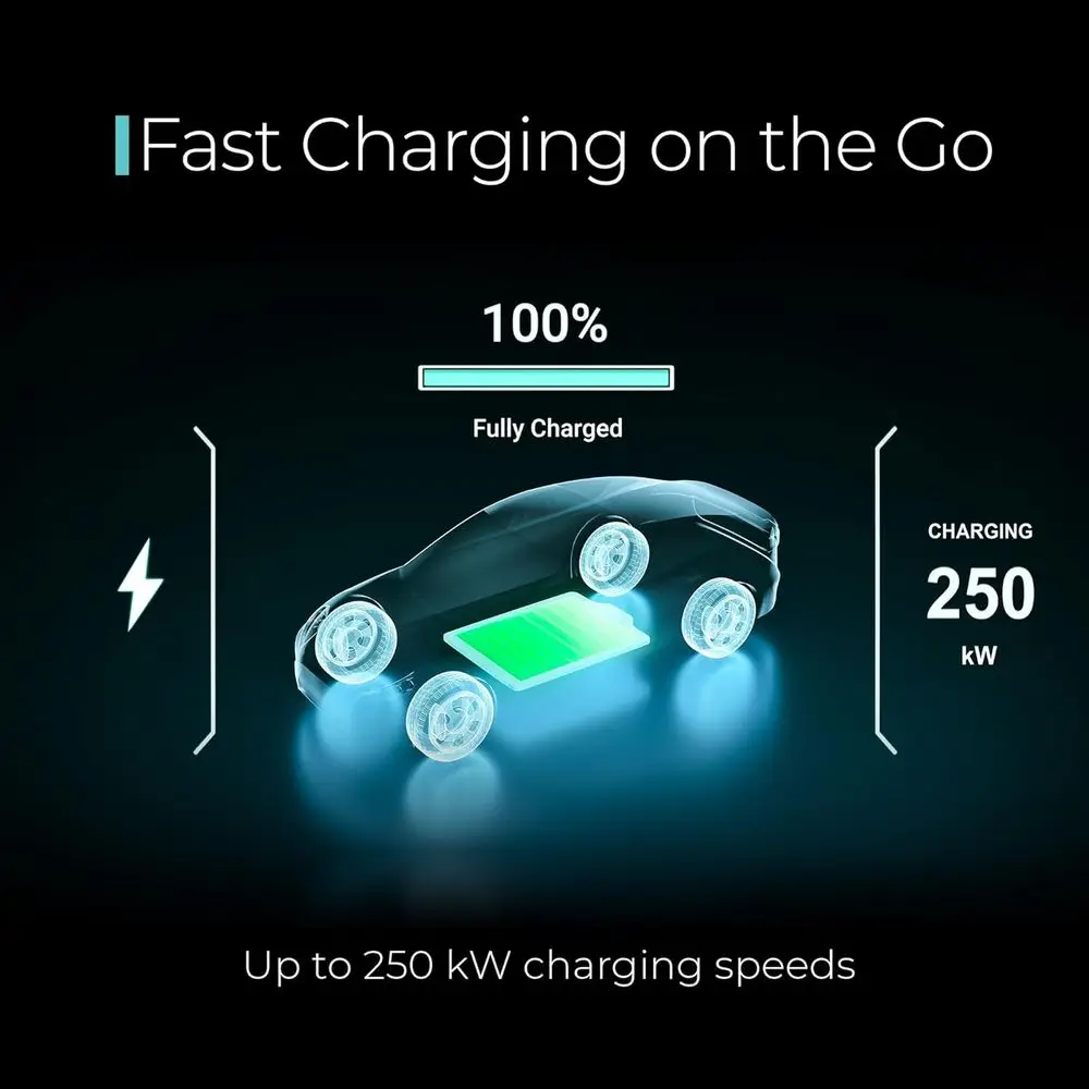 محول CCS إلى Tesla - محول شاحن تسلا 500 أمبير، 500 فولت - متوافق مع جميع موديلات تسلا ومريلات NACS التي تدعم CCS - شاحن سريع DC