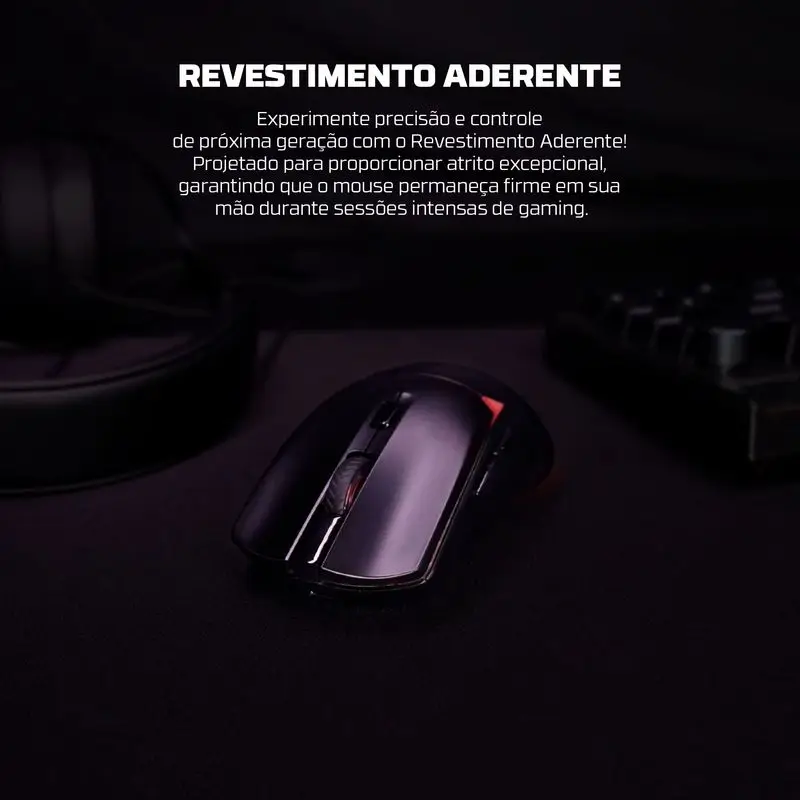 Fantech Crypot Ii Vx/Wg7v2 Mouse da gioco wireless e mouse cablato 8000/12000 dpi Arpg Rivestimento anti-sudore Macro Mic per Csgo LoL