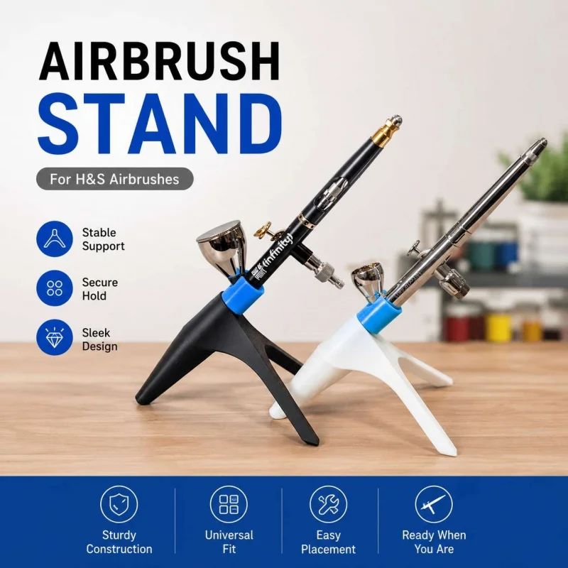 Airbrush Holder Stand Tripod Display Rack for Hobby and Model Painting Tools