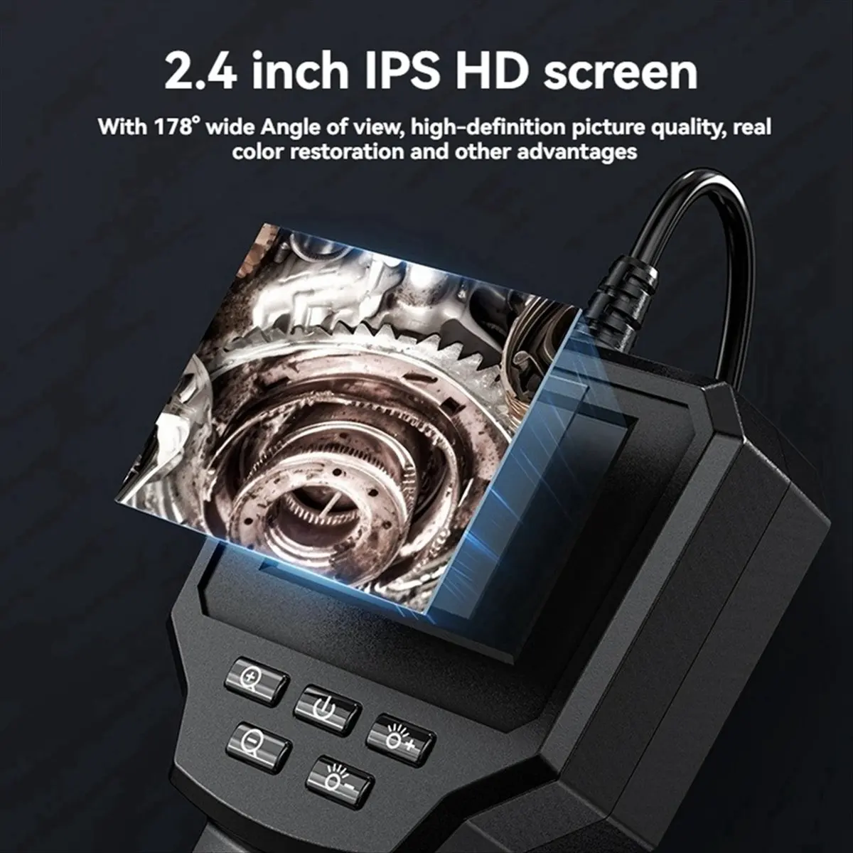 【x10a】24-inch-endoscope-camera-single-lens-waterproof-underwater-probe-for-automotive-repair-sewer-pipe-inspection