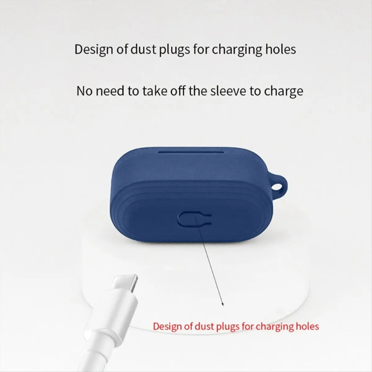 AAAE Protective Carrying Case Shockproof for Gemini II Headphone Dustproof Soft Housing Washable(Navy Blue)