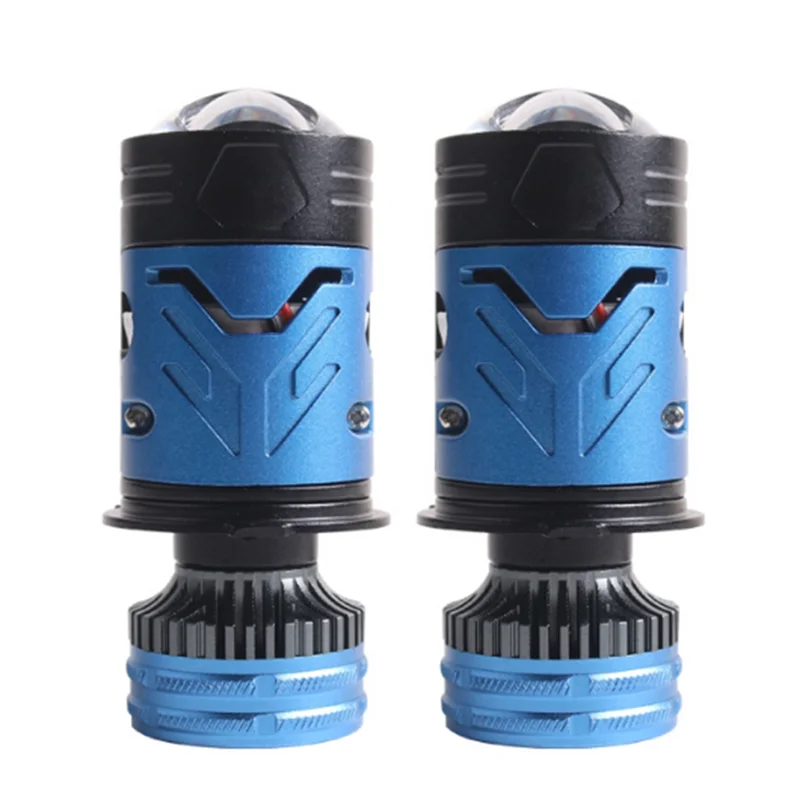 

A77Q-Car Mini H4 LED Projector Lens Auto Headlight Turbo Lamps Plug And Play 30000LM 70W Car High And Low
