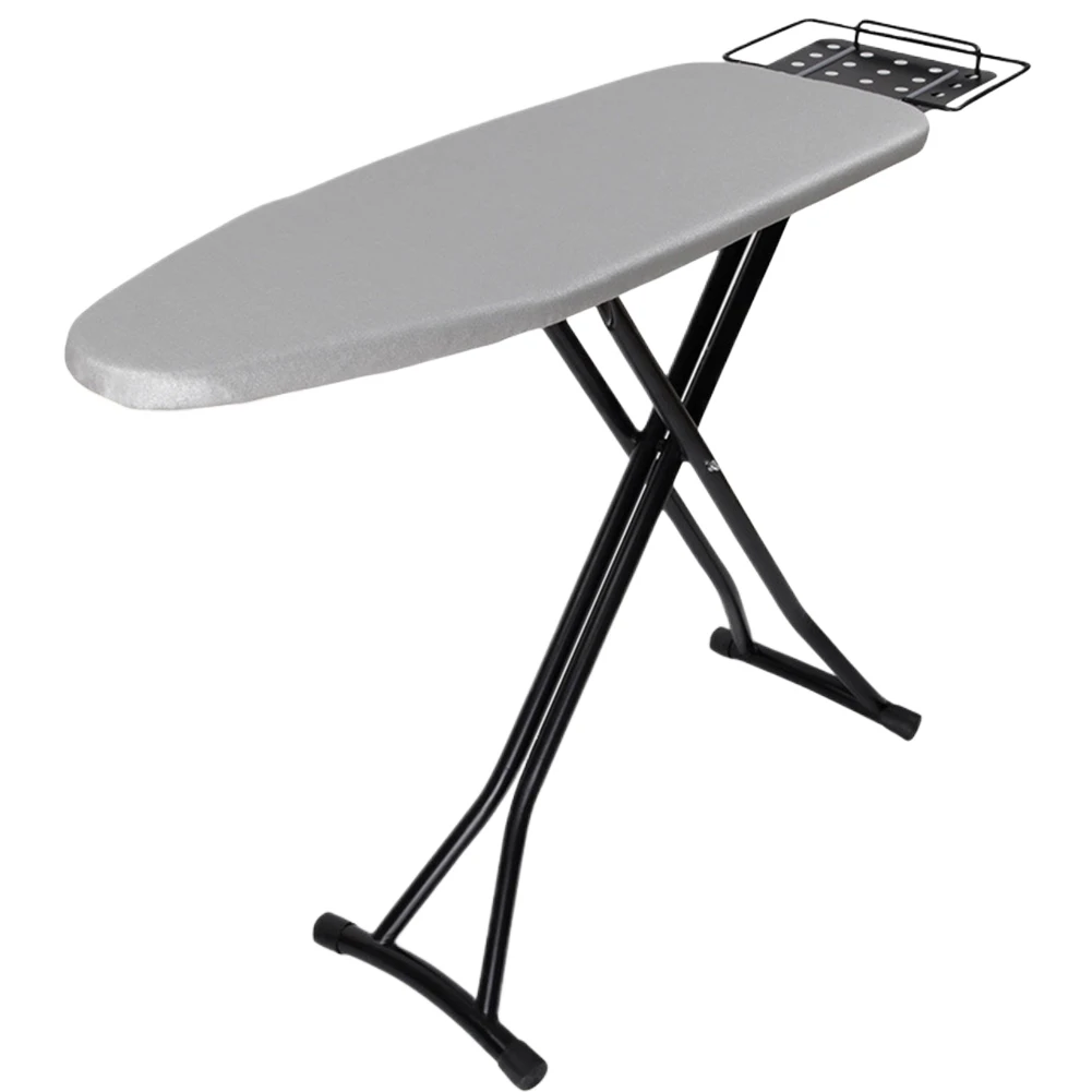 Heavy Duty Compact Iron Board Height Adjustable Foldable Ironing Board with Heat Resistant Cover Steam Iron Rest Non-Slip Legs