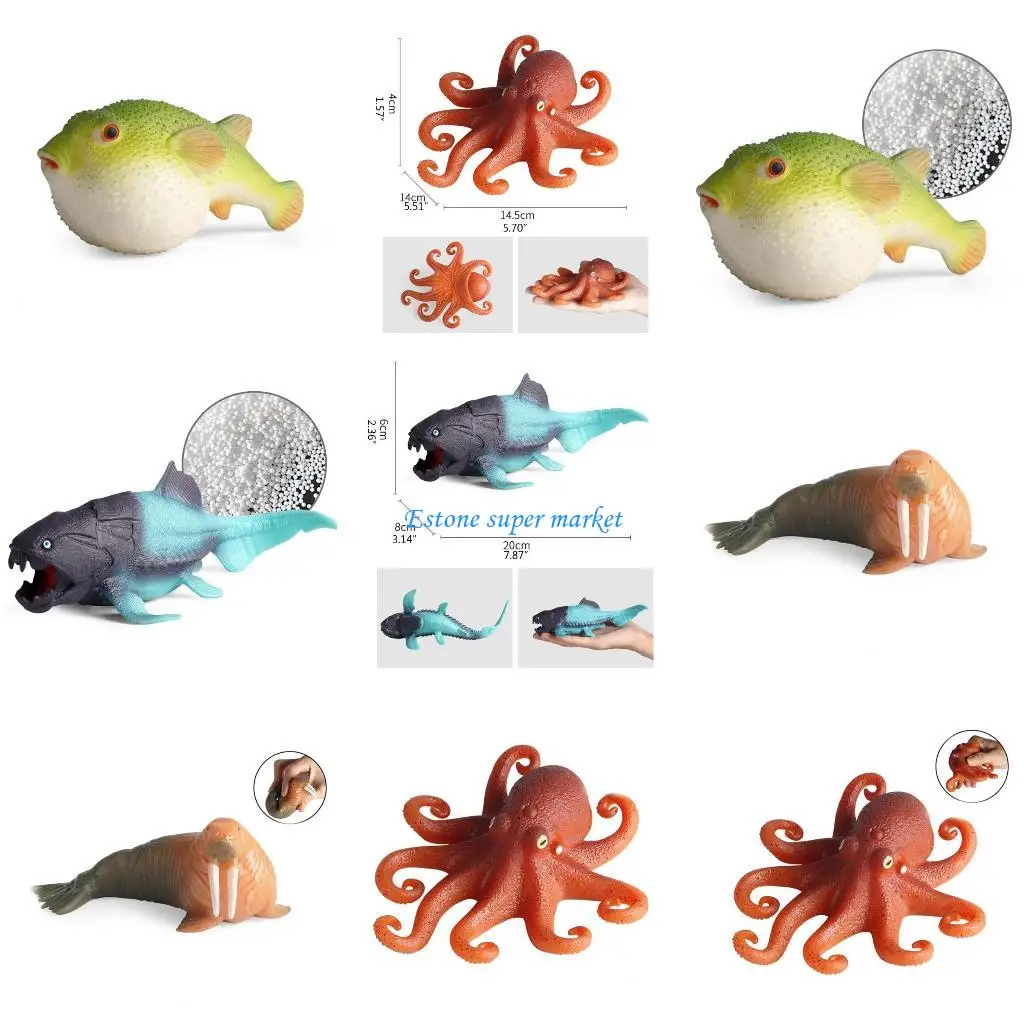 

090B Novelty Children Realistic Marine Animal for Kids 6-8 Relieve Boredom Toy