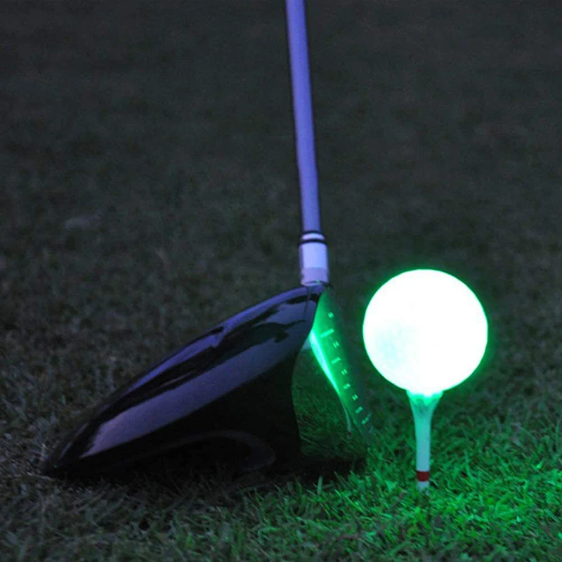 1PCS Colorful LED Light Up Golf Balls Night Golf Ball Official Size Weight Glow In Dark Perfect For Golf Long Distance Practice
