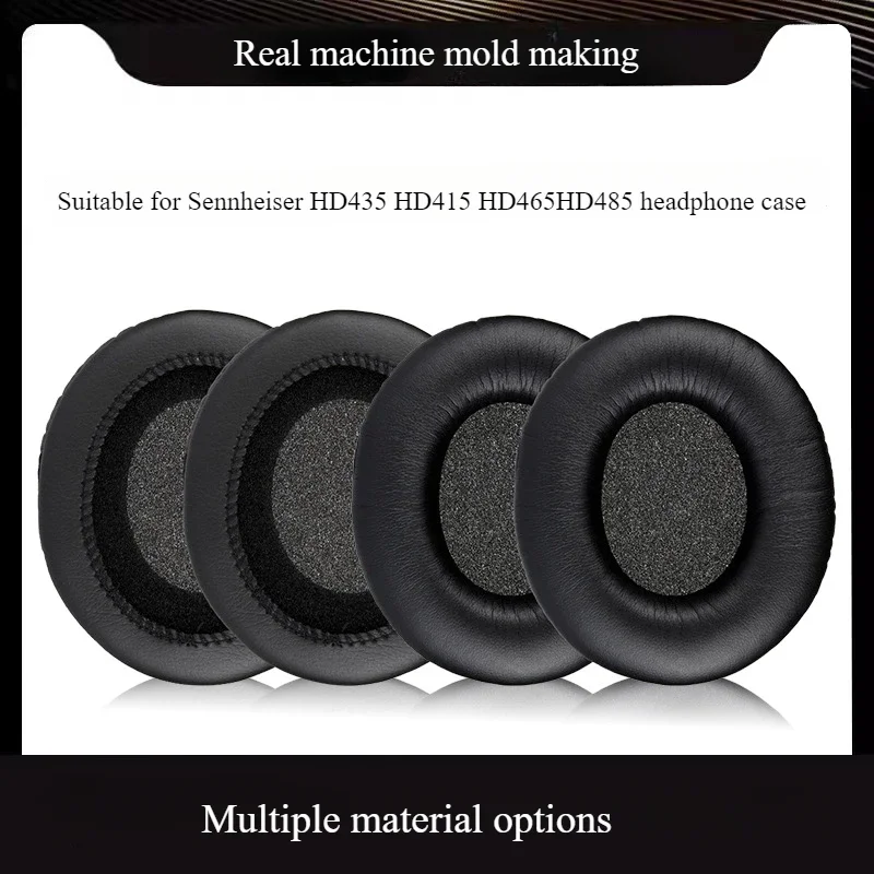 ゼンハイザーヘッドフォンに適したイヤーパッド、コットンカバー、交換用アクセサリー、hd435、hd415、hd465hd485、1ペア