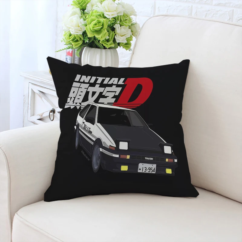 

Pillow Cover 45x45 Cushions Covers for Decorative Cushions I-Initial D Anime Cushion Cover 50x50 Pillowcase 40x40 Home Decor