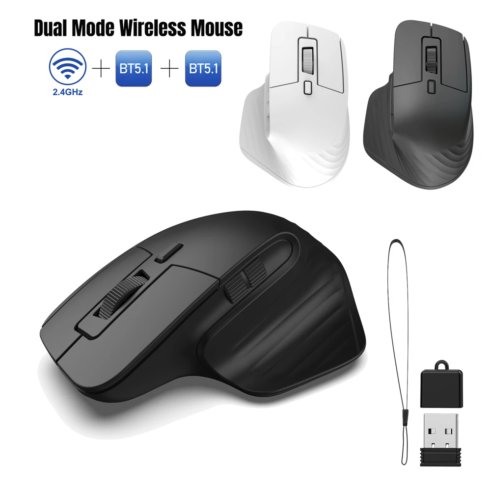 

T16 Wireless Mouse 4800DPI 2.4GHz Ergonomic Gaming Mouse Silent Click Cordless Mice High Precision For PC Laptop