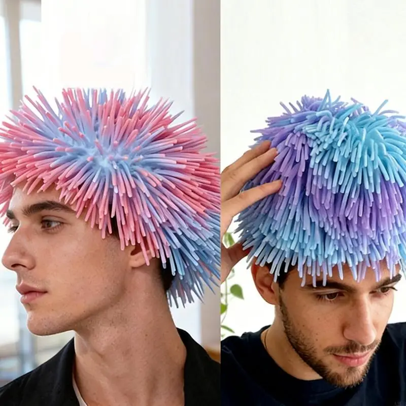 

Мягкая шапка-парик с функцией легкой очистки для снятия стресса во время домашних прогулок и фотосессий A2UB