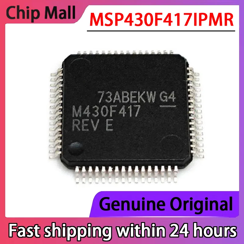 2PCS New Original MSP430F417IPMR M430F417 QFP64 Microcontroller Chip in Stock