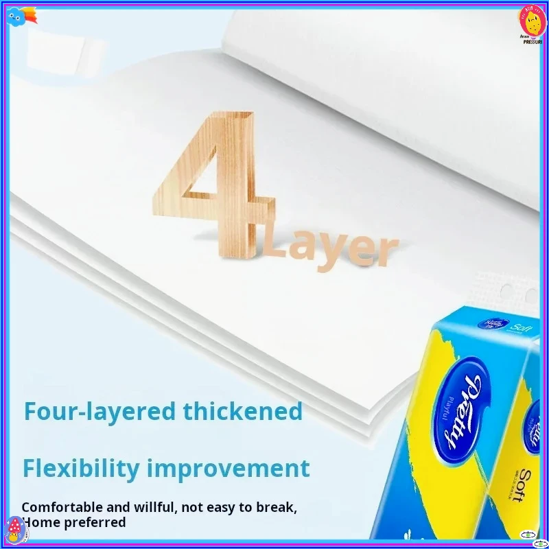 12 لفة جديدة من ورق التواليت ذو الصندوق الكامل مع 4 طبقات من ورق التواليت السميك المناشف الورقية للسيارة ورق ناعم صديق للبشرة #4