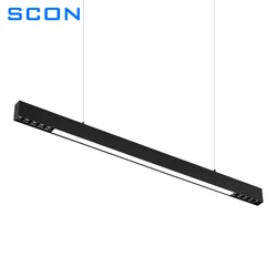 SCON 120cm oberfläche montiert LED linie licht bar kreative linear lange streifen büro korridor lampe decke & hängen linie lampe