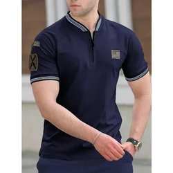 2024 Summer New Men's Casual Polo Shirt Short Sleeved High Quality T-shirts Oversized T Shirt Polo Shirts