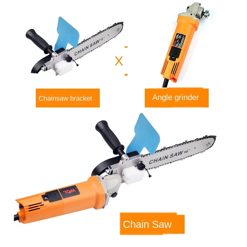منشار كهربائي منزلي معدل يدويًا، ماكينة قطع متغيرة مع حامل طاحونة زاوية