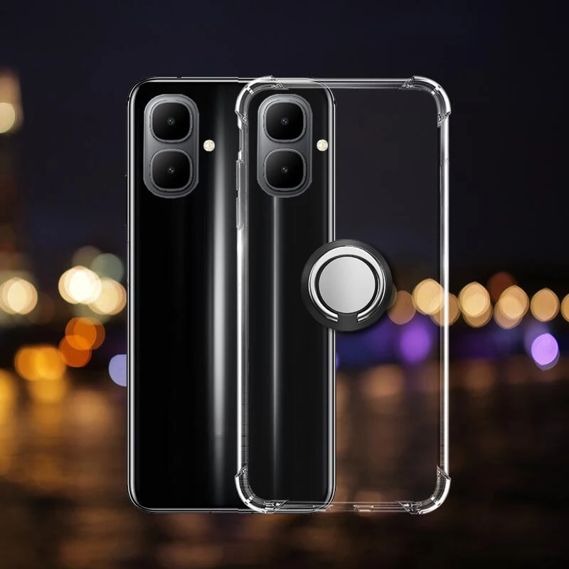 حافظة شفافة لهاتف Tecno Pop 10 Spark Go 2 حافظة من السيليكون المقاوم للصدمات لهاتف Tecno Spark Go 2 Pop 10 غطاء خلفي للحماية الشفافة