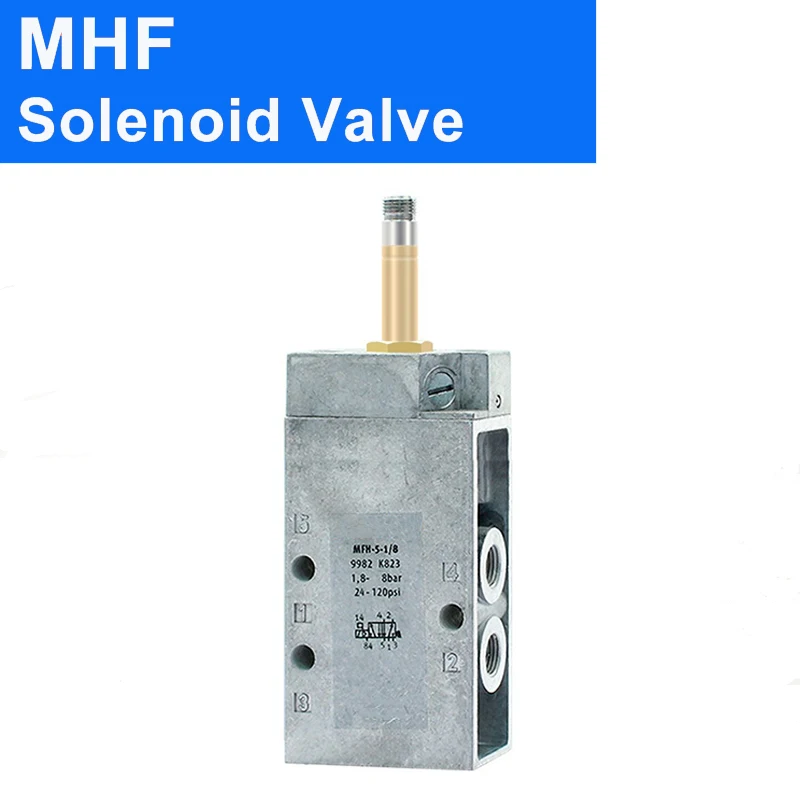 MFH  Pneumatic Valve 3-1/4-1/8/-M5-1/4-1/8-B Coil Two Position Five Way Solenoid Valve Festo Type