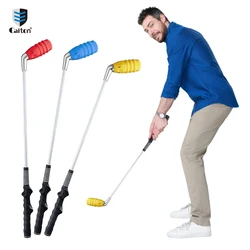 Caiton Golf Swing Trainer - 5-Level Adjustable Posture Corrector, Zinc Alloy Shaft, Ergonomic Grip for Strength & Swing Training