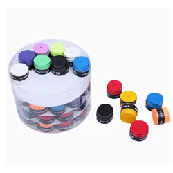 ZARSIA Coated Flat Sweatband Sticky Grip Tennis Badminton Rackets Comfortable Anti-Slip Sweatband Fishing Rod Handle Wrap 60pcs