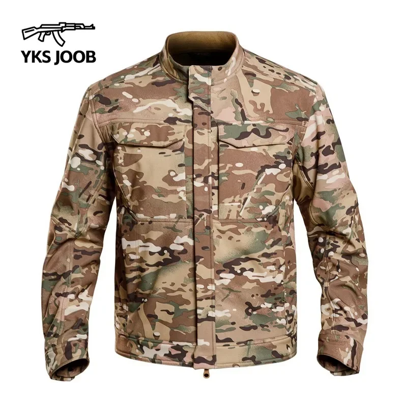 

Military Tactical Soft Shell Shark Skin Men's Jacket Windproof Waterproof Multi Pocket Coat Men's Outdoor Combat Windbreaker