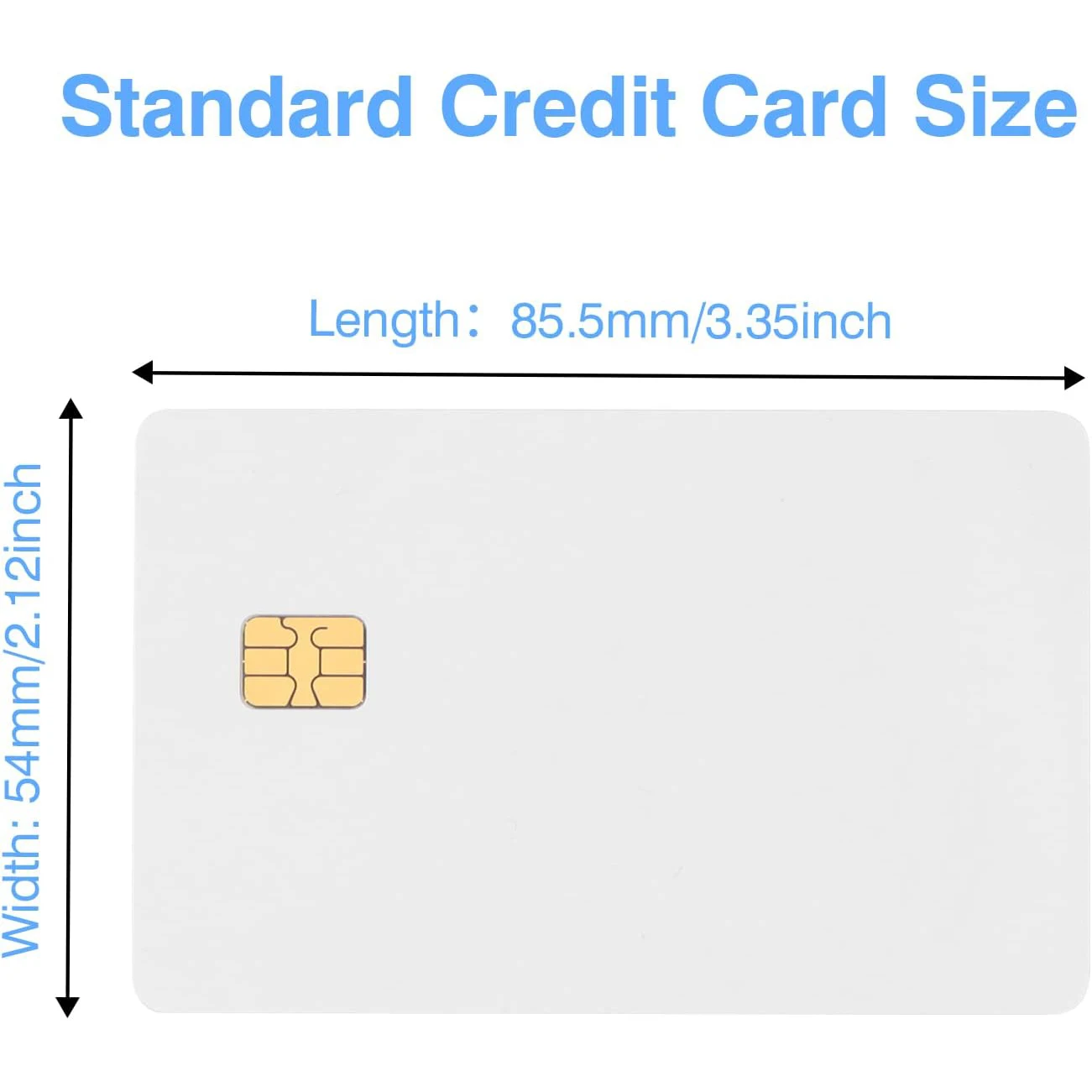 Customized SLE4442 Chip Pearl White Background Smart Contact IC Cards 2 Track Hi-Co Magnetic Stripe PVC Blank Card EMV Chip Card