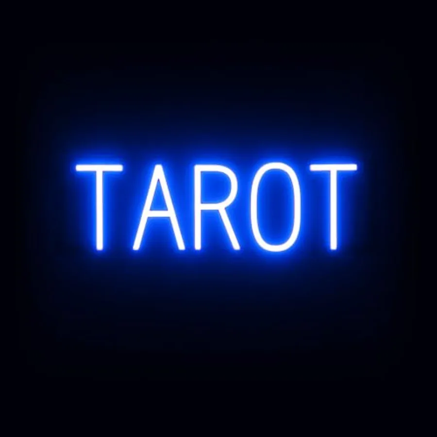 

Светодиодный светильник TAROT с неоновым эффектом для духовных практик и развития проницательности, черный и красный, 21.1 x 6.3