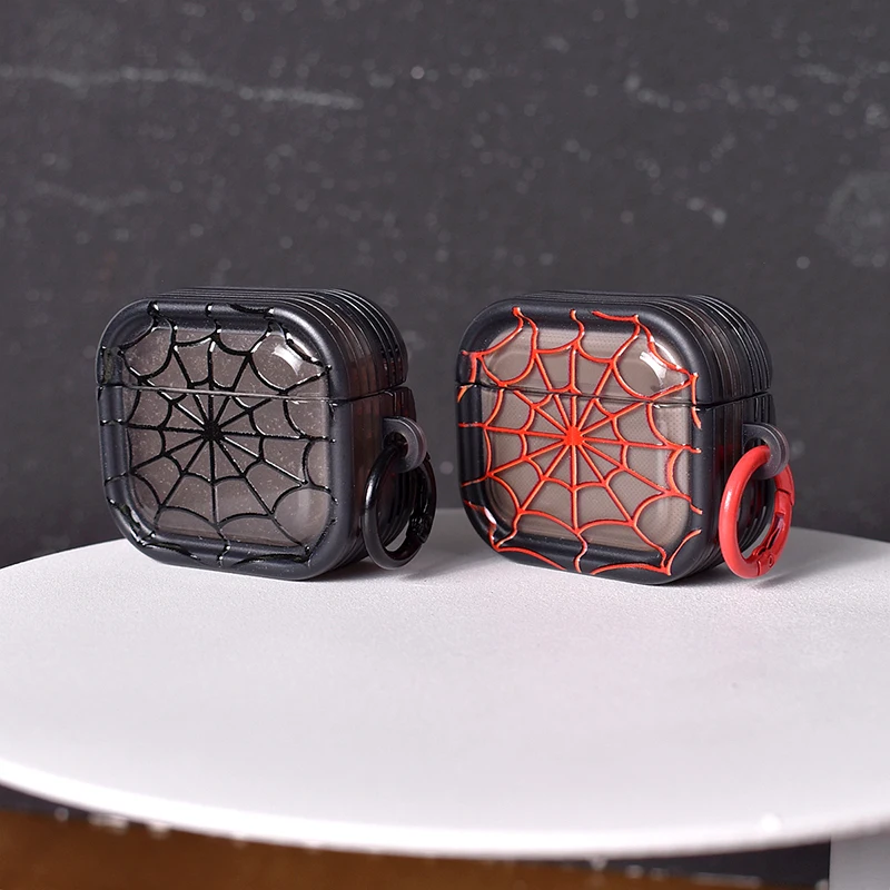 حافظة شبكية عنكبوت لأجهزة Apple Airpods Pro 3 1st 2nd 3rd Generation Cover لأجهزة Airpods 4 2 Gen New Air Pods غطاء حماية #6