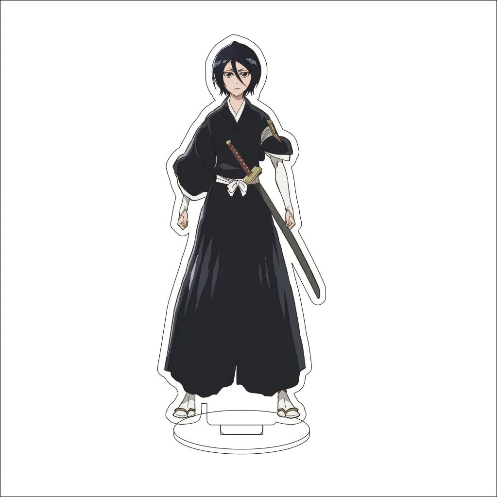 16CM Anime Bleach Ishida Uryuu Inoue Orihime Urosaki Ichigo Kuchiki Rukia Cos Acrylic Figure Stand Ornaments Chirstmas Gifts view 6