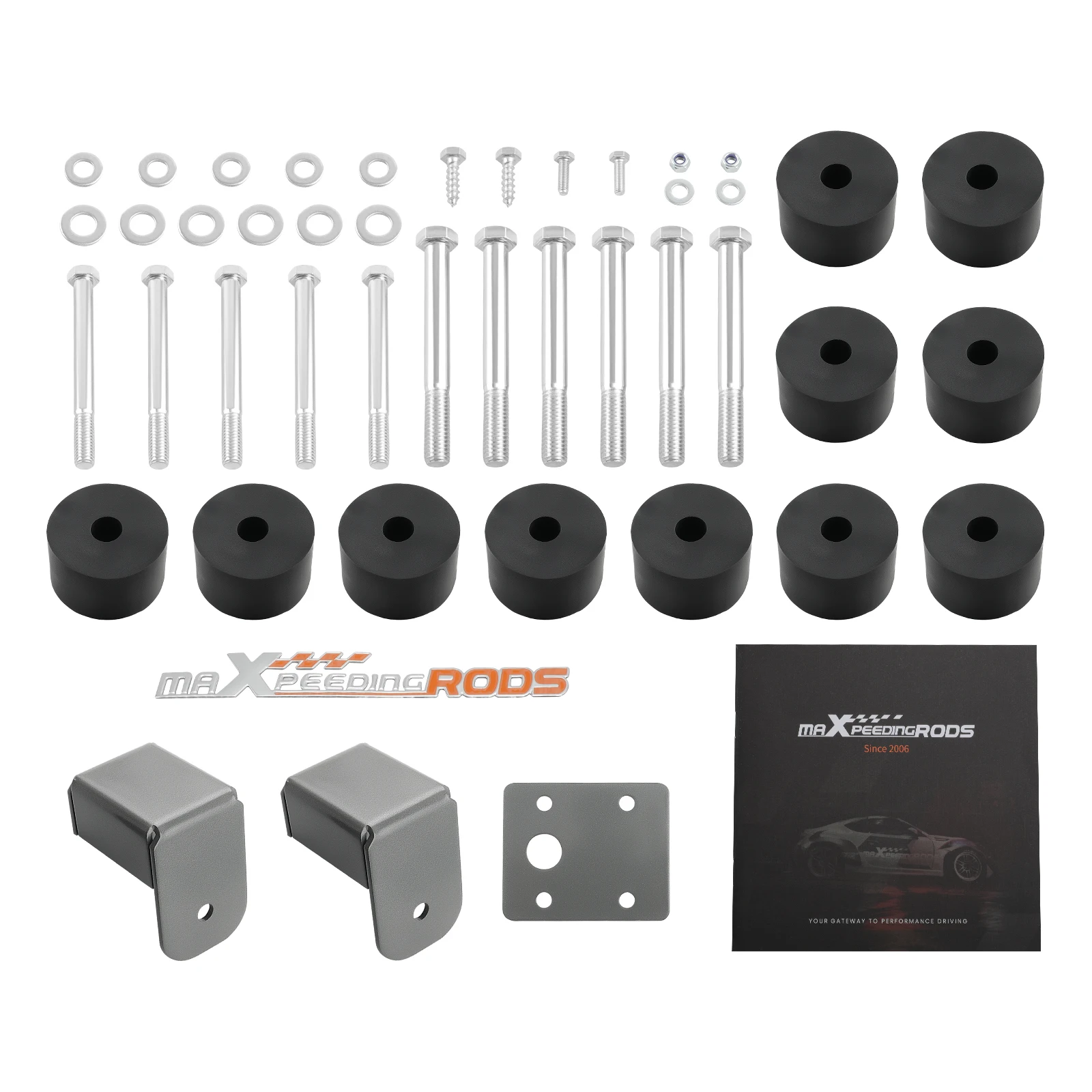 Lift Kit Body Pucks Brackets for Jeep Wrangler TJ 4WD 1997-2006 Unlimited 04-06