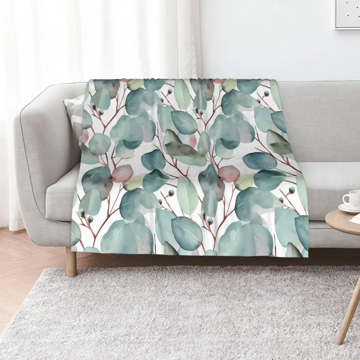 Nature Design 11 Vintage Eucalyptus Floral Flowers Fleurs Flores Throw Blanket Baby manga Hairys Nap Summer Beddings Blankets