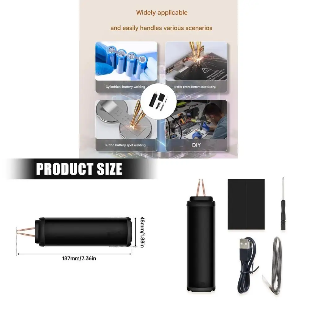 High Efficiency Spots Welder with Safety Protections 0.1-0.25mm 800A for Battery in Various DIY Applications D2RD