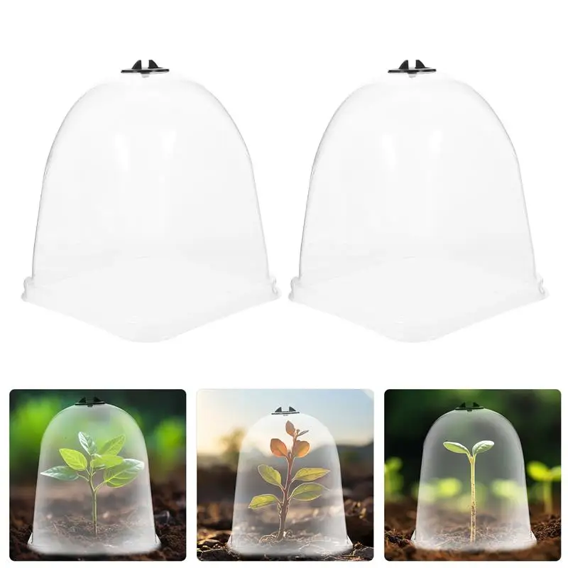 

10Pcs Garden Cloche Dome Breathable Plants Dome Plant Nursery Protector Humidity Dome Garden Dome Plant Protector Cover