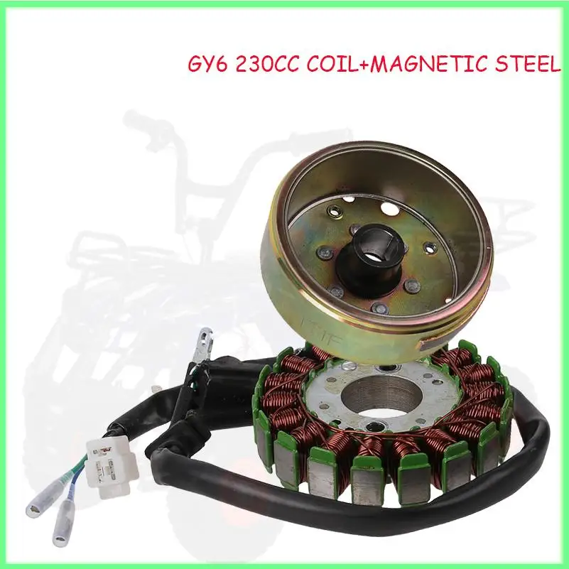 

Мотоциклетная катушка зажигания из магнитной стали для двигателя GY6 230CC (для пляжных мотоциклов)