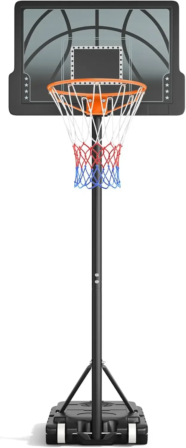 Height Easy Adjustable, Portable Basketball Hoop Outdoor Indoor for Kids/Teens/Youth, 30