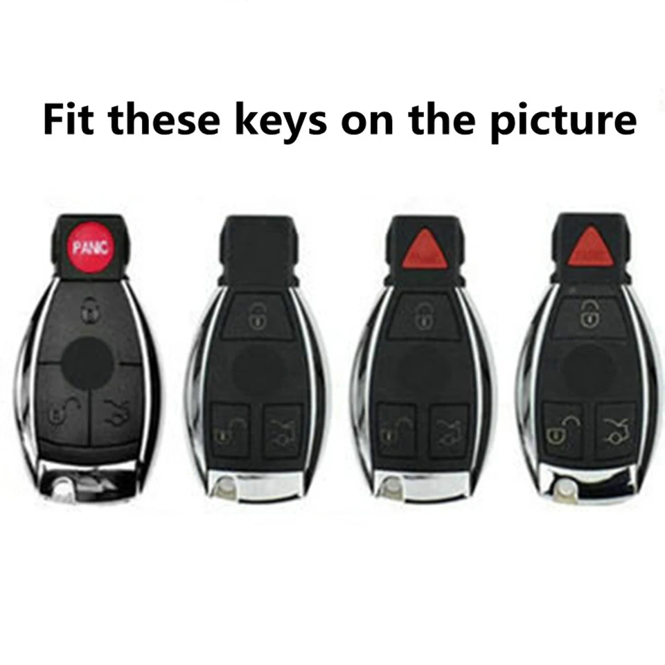 Car Smart Remote Key Case Cover Holder Shell For Mercedes Benz W203 W204 W212 C180 GLK300 CLS CLK CLA SLK C S E Class Accessory