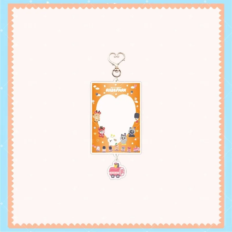 Kpop RIIZE Card Insertion Acrylic Photo Frame Keychain SHOTARO EUNSEOK SUNGCHAN WONBIN SOHEE ANTON Photo Card Storage Pendant