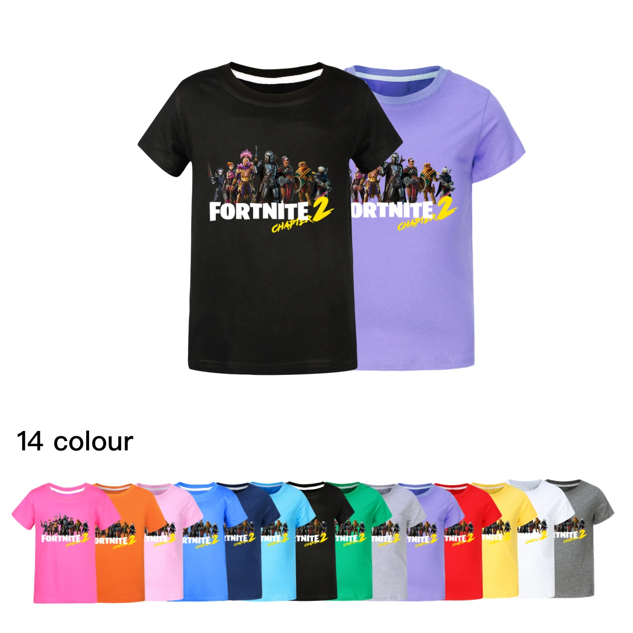 

Детский костюм с принтом Fortnite, футболки с короткими рукавами, одежда для маленьких мальчиков и девочек, хлопковые футболки с 3D-мультяшным рисунком, детская одежда, 2-16Y1007