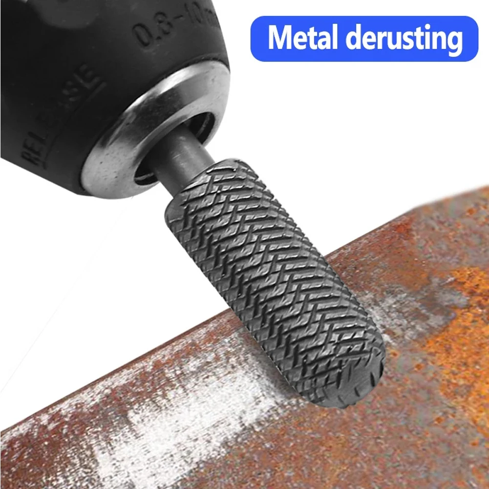 5Pcs Rotary Rasp File Set Steel File Router Grinding Burr 6mm Shank Grinding Tool Double Cutter Rotary File Super Hard