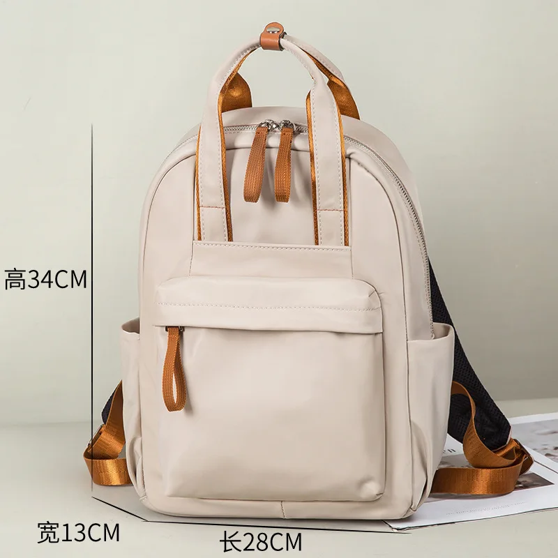 Lightweight Women Travel Backpack Waterproof Casual Daily Bagpack Multi-pocket School Shoulder Bag