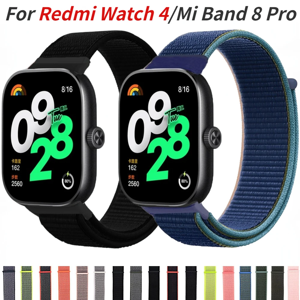 Nylons ch laufe für Xiaomi Redmi Uhr 4 Smartwatch atmungsaktives Armband für Xiaomi Redmi Uhr 4/Mi Band 8 Pro Armband Armband