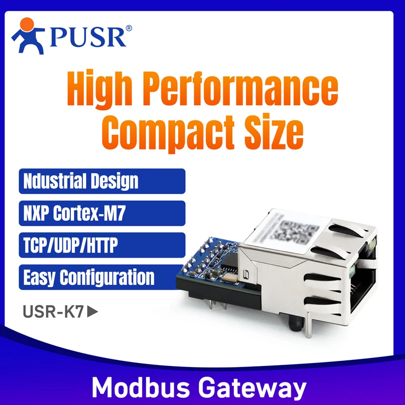 Imagem -03 - Pusr Uart para Módulo Ethernet Rtu para Tcp Usr-k7 Modbus Fácil de Dep-nxp Pusr Ttl Preço para Pcs