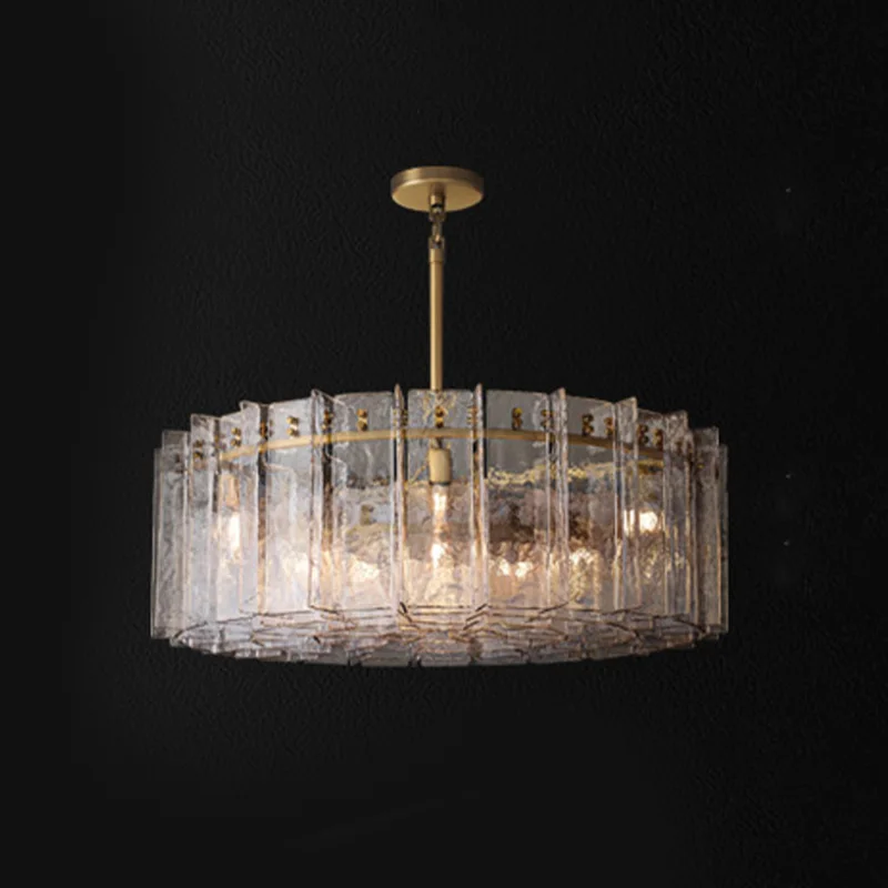 

Scandinavian LED glass ceiling pendant in celluloid colour Hanging light fixture for dining room Glossy Dimmable light