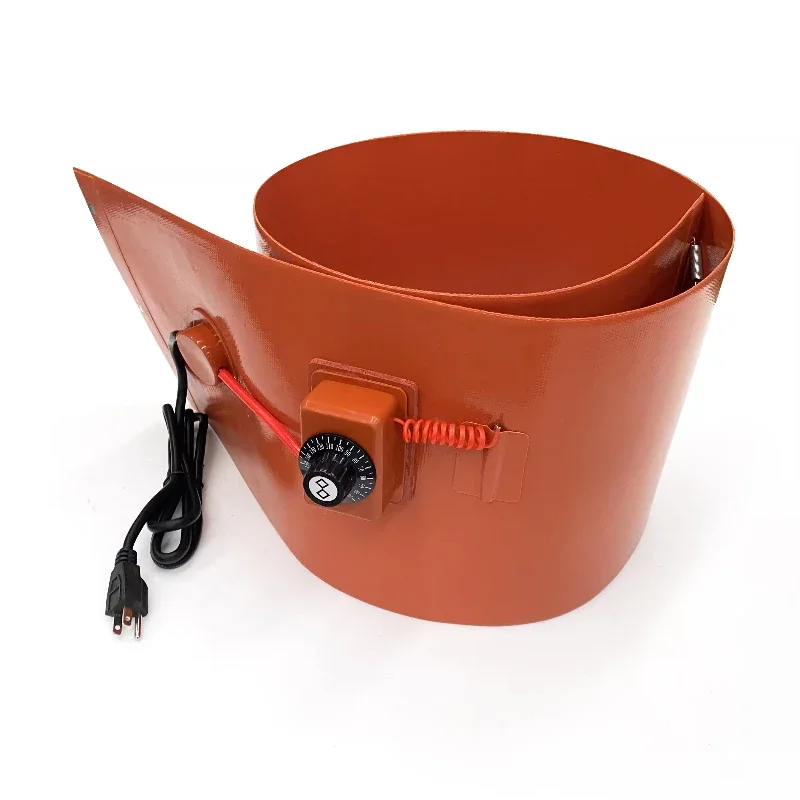 Insulated Drum Heater 55 Gallon Barrel Blanket Supplied  with good performance silicone rubber heater