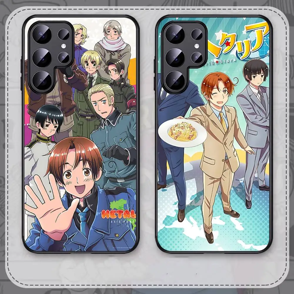 Cartoon Hetalia Axis Powers Handyhülle für Samsung S 24 Fe 25 Ultra Plus 20 Lite 21 30 22 23 24 22 Ultra 5G Fundas