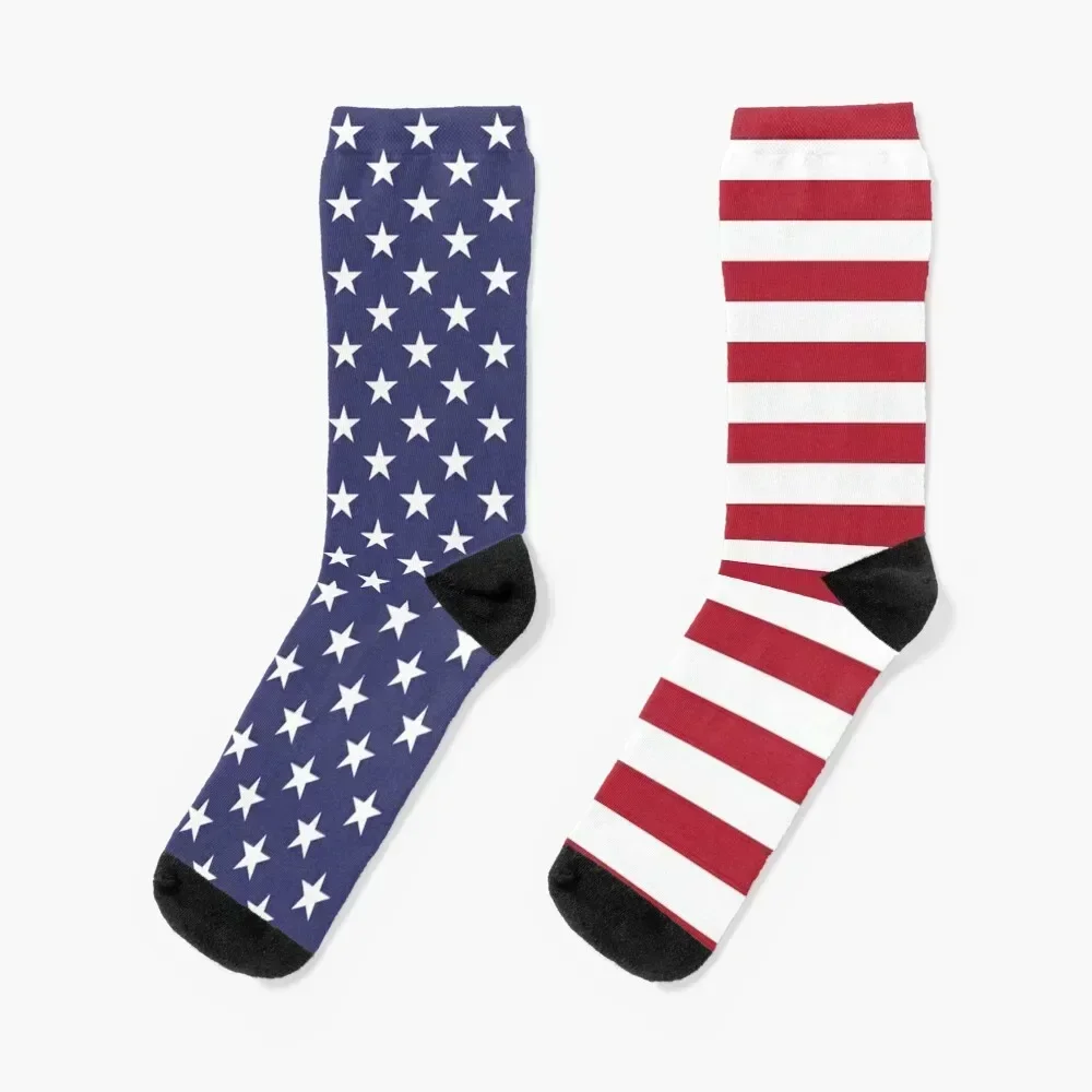 

US Flag Socks shoes Hiking boots Climbing sheer Women's Socks Men's
