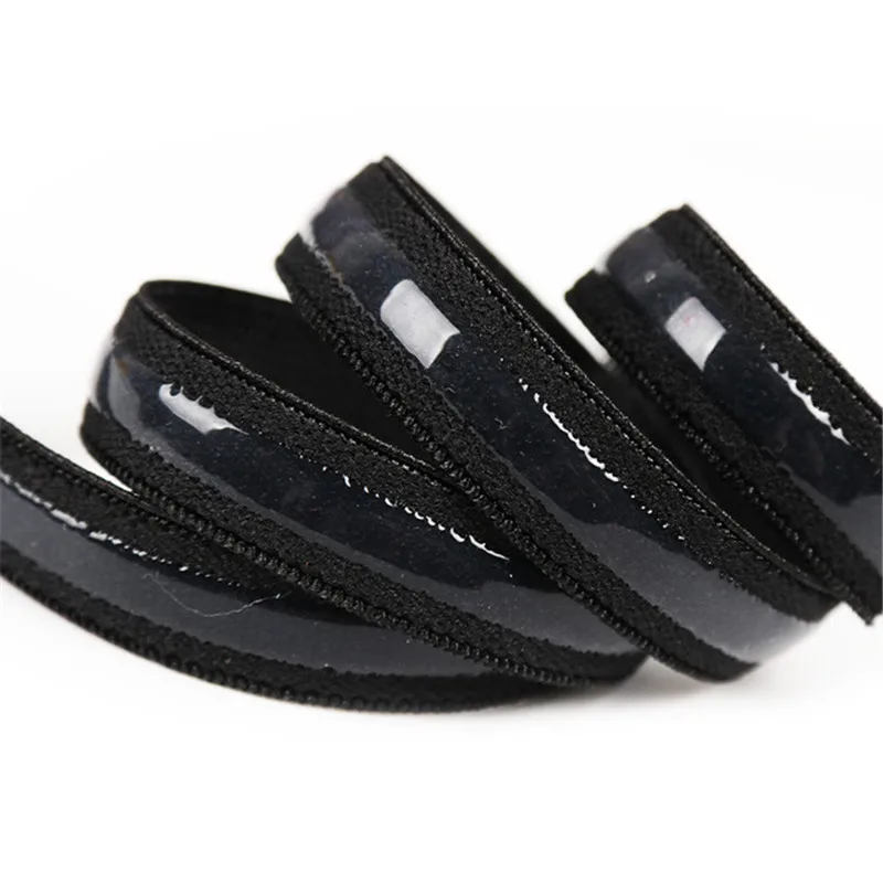 10MM Non-slip Transparent Silicone Elastic Tape Black White Soft Rubbers Elastic Belt DIY Sewing Underwear Accessories 5 Yards