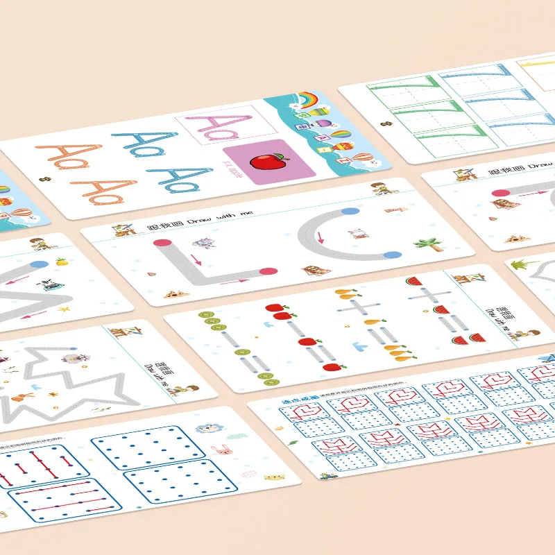 Dzieci Montessori zabawki do rysowania kontrola pióra szkolenie matematyka mecz skupiony zestaw gier maluch nauka zabawek edukacyjnych dla dzieci