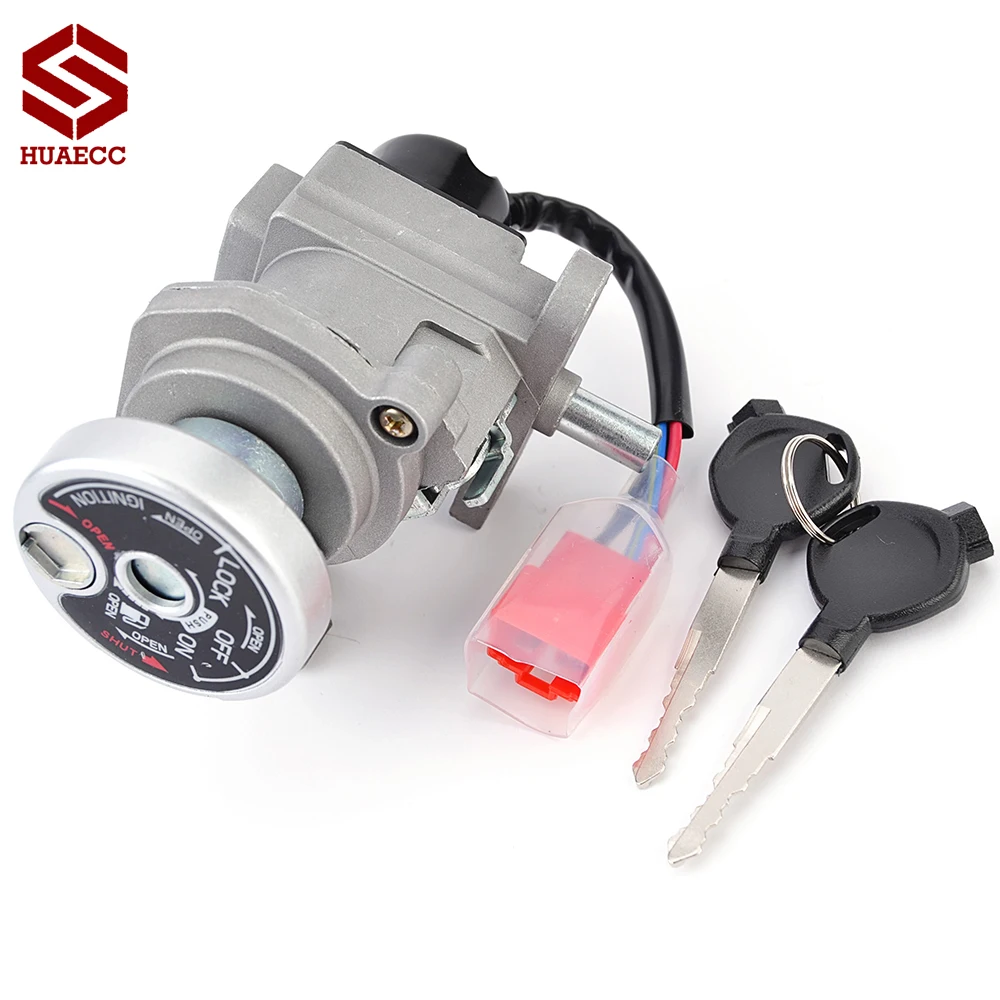 2JS-H2501-03 Fuel Gas Cap Ignition Switch Seat Lock with Key Kit for YW125 Zuma 125 BWS125 R Zuma 125 2016-2020