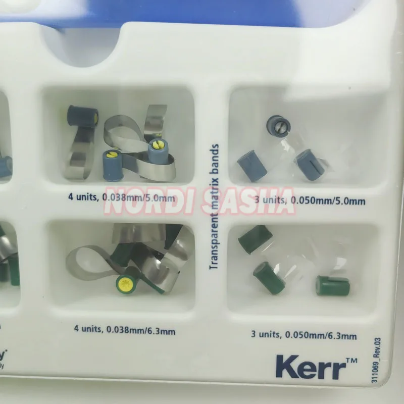 Kerr smile Cap Matrix Moulage Sheet, Dental Metal Matrices Band Forming réinitialisation, Clear Ring Molding Sheet, NO.2150