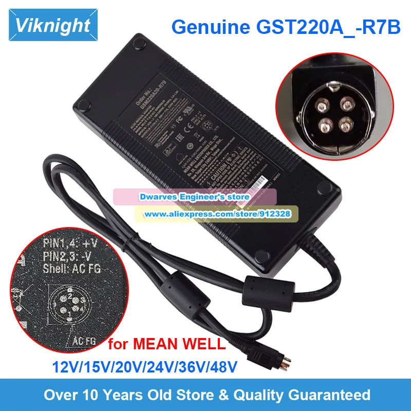 

Оригинальный адаптер переменного тока GST220A12/15/20/24/36/48 для 4-контактного источника питания Mean Well 220 Вт GST220A12/15/20/24/36/48-R7B 12/15/20/24/36/48 В
