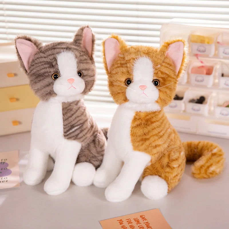 1Pc 40cm Lovely Sitting Cat Plush Toys Cute Plush Cat Dolls Animal Pillow Kawaii Birthday Christmas Gift